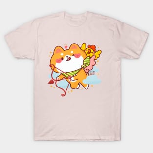 Cute Cupid Shiba Inu T-Shirt